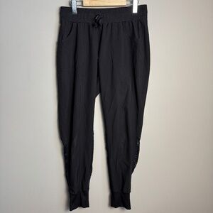 Kyodan Women's Lightweight Jogger Track Pants Vented Black Size Small Activewear